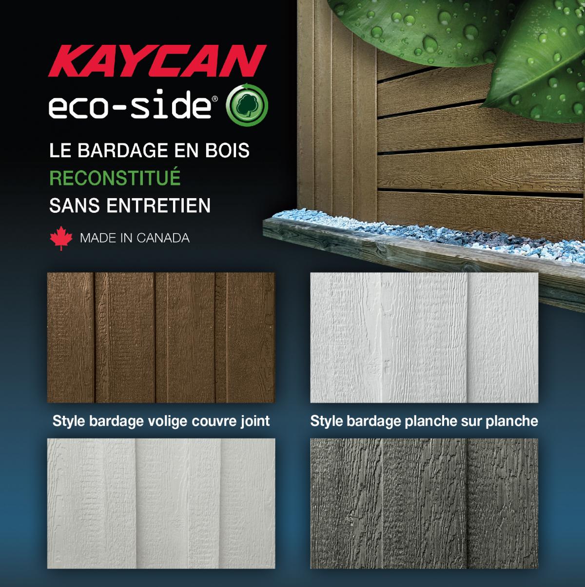 Bardage sans entretien : Kaycan Naturetech lance le bardage bois composite ECO SIDE
